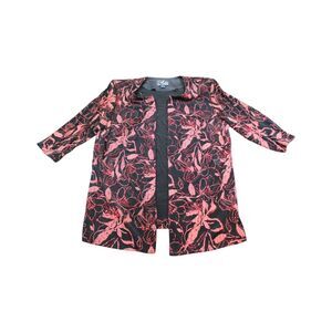 Alex Evenings Jacket And Tank Set Black Rede Glitter 2XL Stretch Evening Event